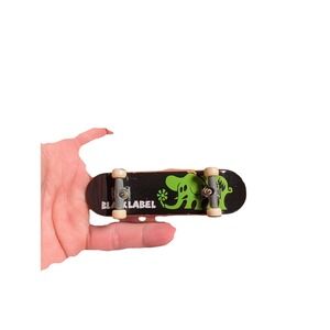 Tech Deck Black Label Green Elephant Fingerboard Mini Skateboard Black Green